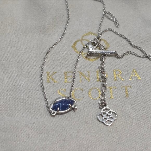 Kendra Scott Cobalt Blue and Silver Necklace - Picture 4 of 7